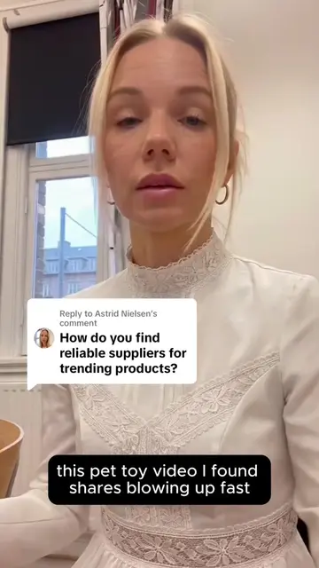 Replying to @Astrid Nielsen Find reliable suppliers before viral products lose m