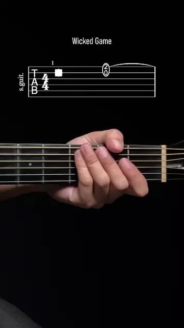 Tenacious D (Chris Isaak) - Wicked Game #guitartutorial #guitartabs 