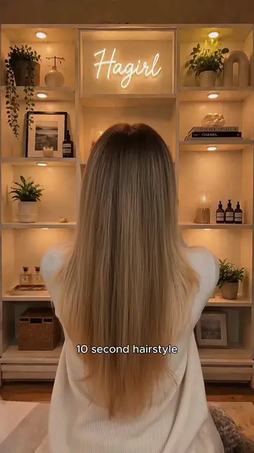 The 10 second low bun hack you need to try ✨#bandanahairstyle #easyhairstyles #u