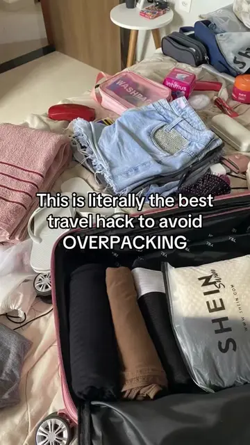 NEED THIS 😳 #traveltips #travelhacks #travelapp #packing #overpacking 