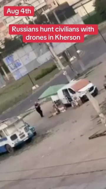 Russians hunt civilians with drones in Kherson