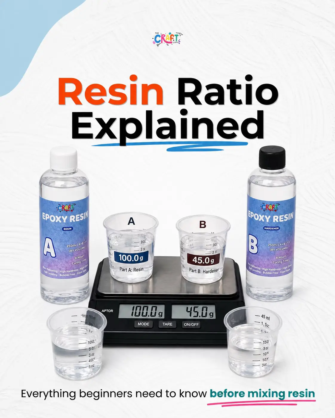 Getting the mixing ratio right is the first step to creating strong, smooth, and