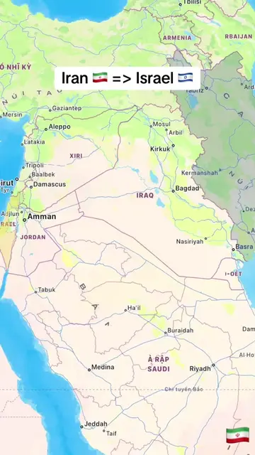 From Iran 🇮🇷 to Israel 🇮🇱. #LearnOnTikTok #trending #viral #iran #israel 