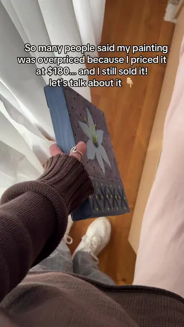This painting caused quite a stir when people found out it was priced at $180… b
