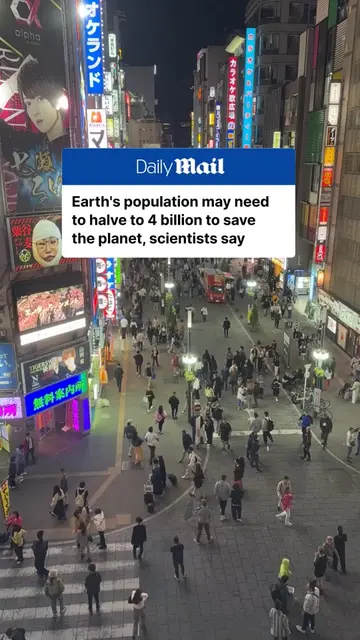 Scientists say Earth’s population may need to be cut in half over the next two c