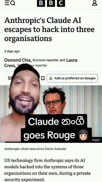 Claude by anthropic goes rogue  #anthropic #claude #ai #test #aigonerogue 