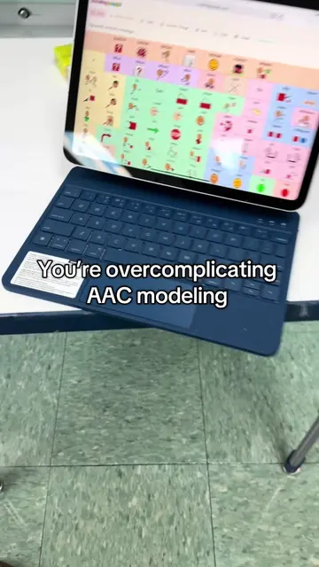 You’re overcomplicating AAC modeling. 👀 Talk naturally. Model the words you’re 