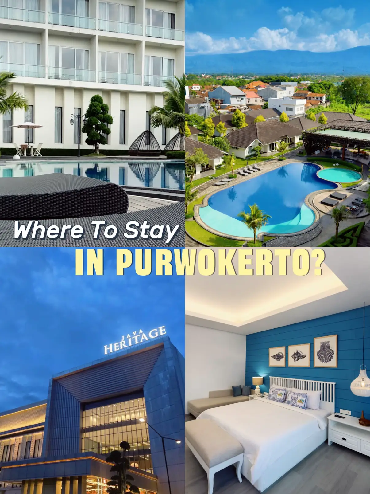 Berencana ke Purwokerto? 🤍 Java Heritage Hotel bisa jadi pilihan buat stay. Int
