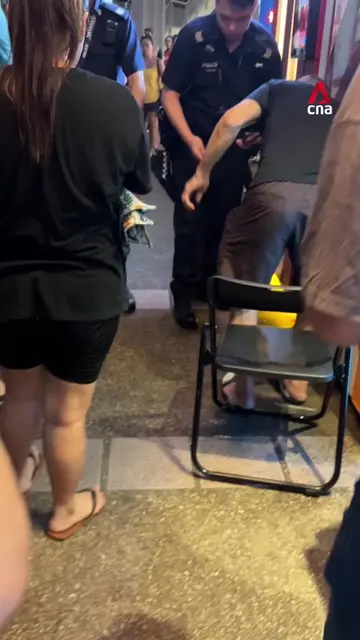 A man whose arm got stuck in an iJooz vending machine in Hougang was freed with 