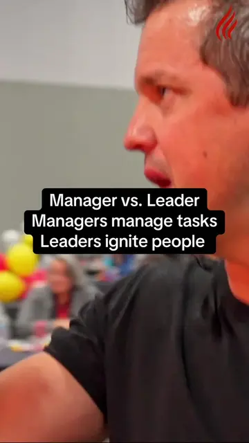 Leaders: Managers manage tasks. Leaders ignite people. Which are you? Had the pr
