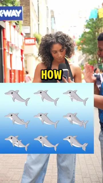 How Many Dolphins Are In This StreetInterview Photo #streetinterview #uk #interi