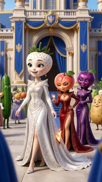 Cinderella Fruit dreams of royalty while jealous rivals try to crush her hope.🤷