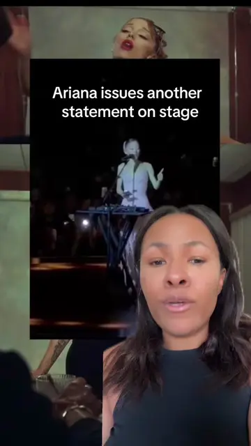 Ariana issues ANOTHER statement in a room full of cheerleaders. #greenscreen #ar