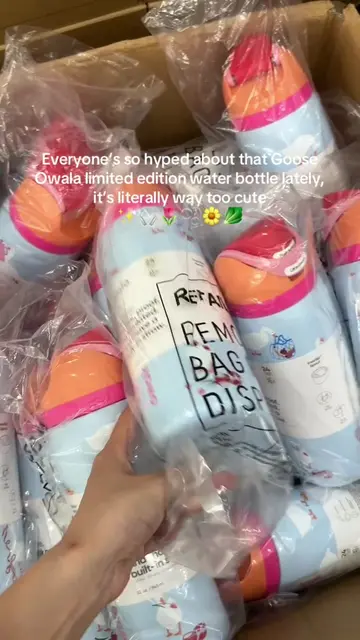 Girls, you need this Goose Owala limited edition water bottle ✨🌷🫧 #owala #goos