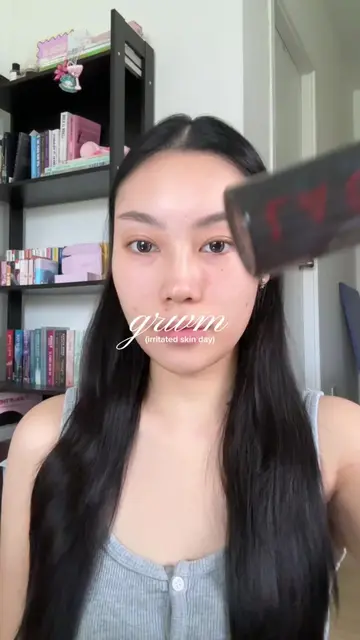 grwm irritated skin kinda day:) #grwm #grwmroutine #grwmmakeup #acneskin #acnema
