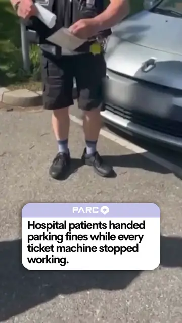 Patients were reportedly being handed parking tickets while the payment machines