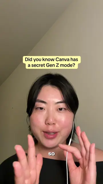 Ummm… @Canva when did you roll out this Gen Z mode. 😂 Change your language sett