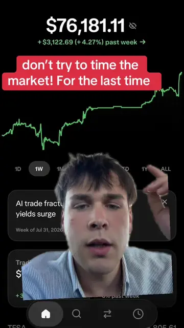 Don’t worry about timing the market it’s impossible with this administration #st