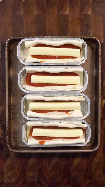 Sausage and Pepper Puff Pastry INGREDIENTS (makes 4) 1 sheet of refrigerated puf