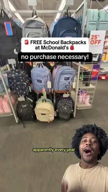 Main @Your Thrifty BFF 🔥 Pepper 🎒🍟 McDonald’s Is Giving Away FREE Backpacks �