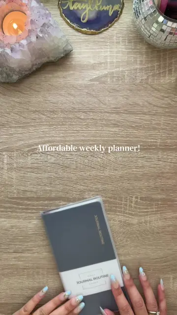 Affordable & undated weekly planner! #weeklyplanner #plannertok #hobonichiweeks 