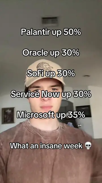 LETS GOOOOOO how much are you up?💯💯💯 #palantir #oracle #microsoft #servicenow