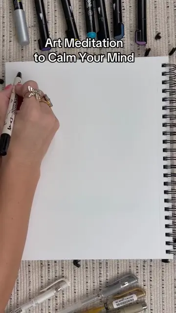 unwind your mind with a spiraling line 🌀 ART SUPPLIES*** USED: - Canson mixed m
