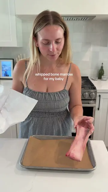 Making whipped bone marrow for Emilia — she’s so obsessed!! Her reaction at the 