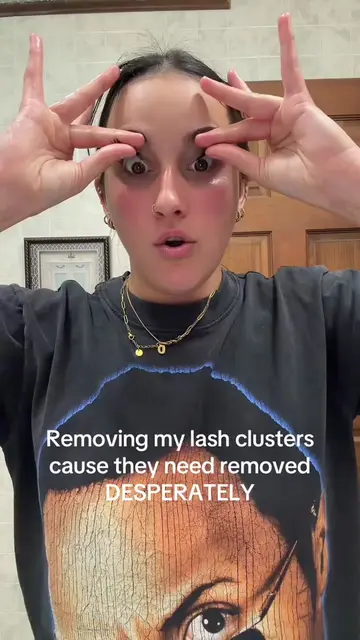 I’m bout to fly away #lashclusters #lashes #removal #remove #fyp 