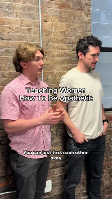 Teaching women the art of male apathy is hard #SketchComedy @Brian @Kellie Moon 