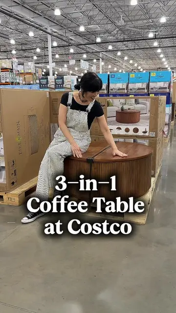 Beautiful coffee table at Costco! #costco #coffeetable 