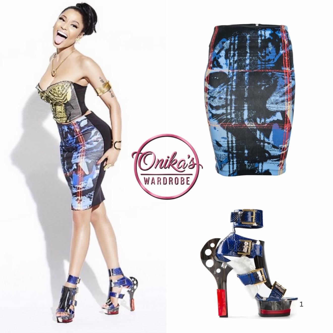 12 Years Ago , Nicki Minaj wearing Alexander McQueen bustier from Resort 2010 co