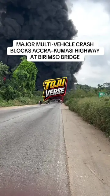 A serious multi-vehicle crash was reported at Birimso Bridge along Ghana’s N6 Hi