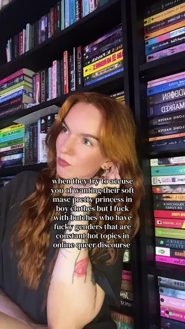 give me that they / them butch on T that confuses people when they walk into a r