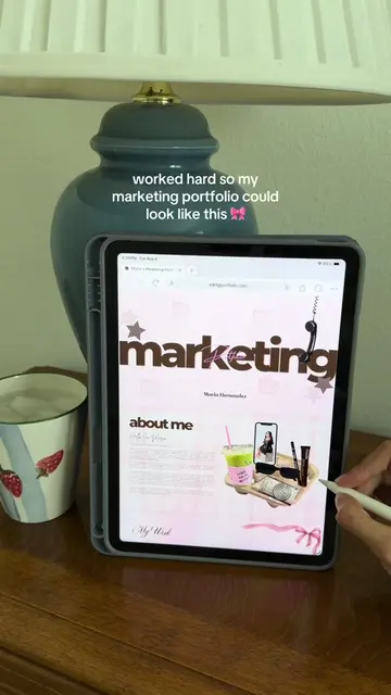 this marketing portfolio was built by Maria in Sky Society Accelerator 🩵 #marke