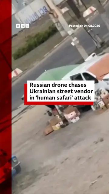 Ukrainian President Volodymyr Zelensky said the video - showing a terrified civi