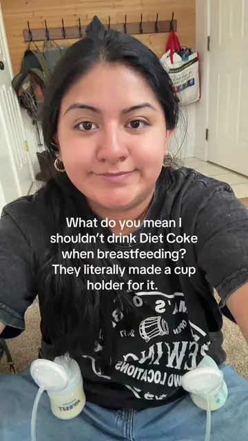 It fits my mini diet cokes perfectly #breastfeeding #breastfeedingjourney #exclu