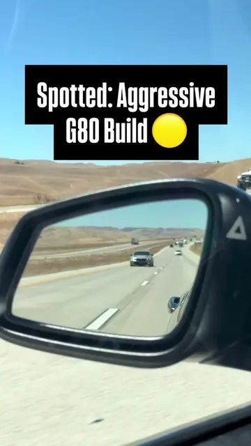 POV: You spot an aggressive BMW G20 with CSL yellow DRL snake eyes and a massive
