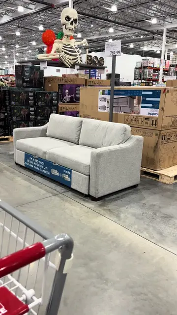A sofa that turns into a queen-size bed is such a good idea for when you have gu