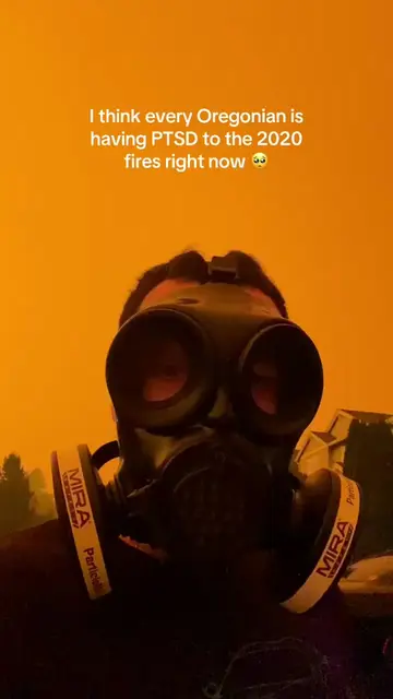 The @mirasafety mask unfortunately had to be used #wildfires #pnw #oregon #wildf