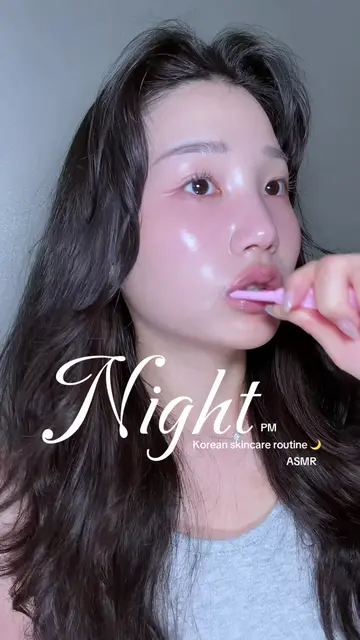 asmr night routine 🌙 for oily combo skin girlies fighting bumps and breakouts �
