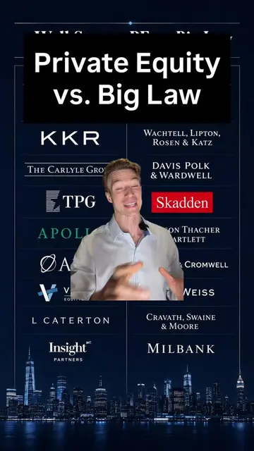 Big Law Vs. Private Equity… choose your fighter #wallstreet #investmentbanking #
