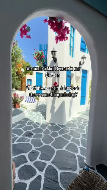 We are building the world's smallest themepark in our garden. This is our greece