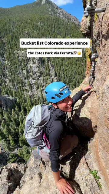 Save this to your Colorado bucket list folder! 🗂️🧗🏻‍♀️ The Estes Park Via Fer