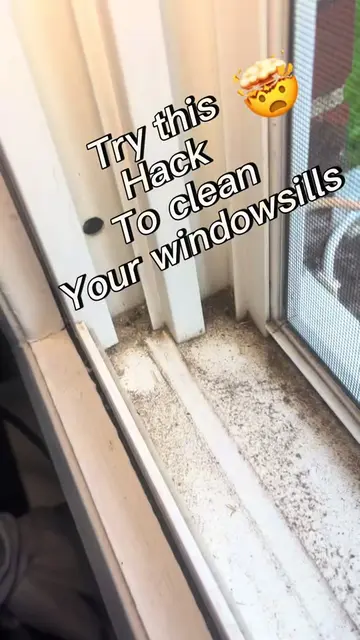 Run to Walmart for this windowsill cleaning hack  #cleaninghacks  #CleanTok  #fy