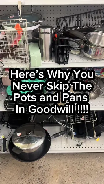 I loveee perusing the pots and pans in Goodwill! I’ve gotten all my favorite pan