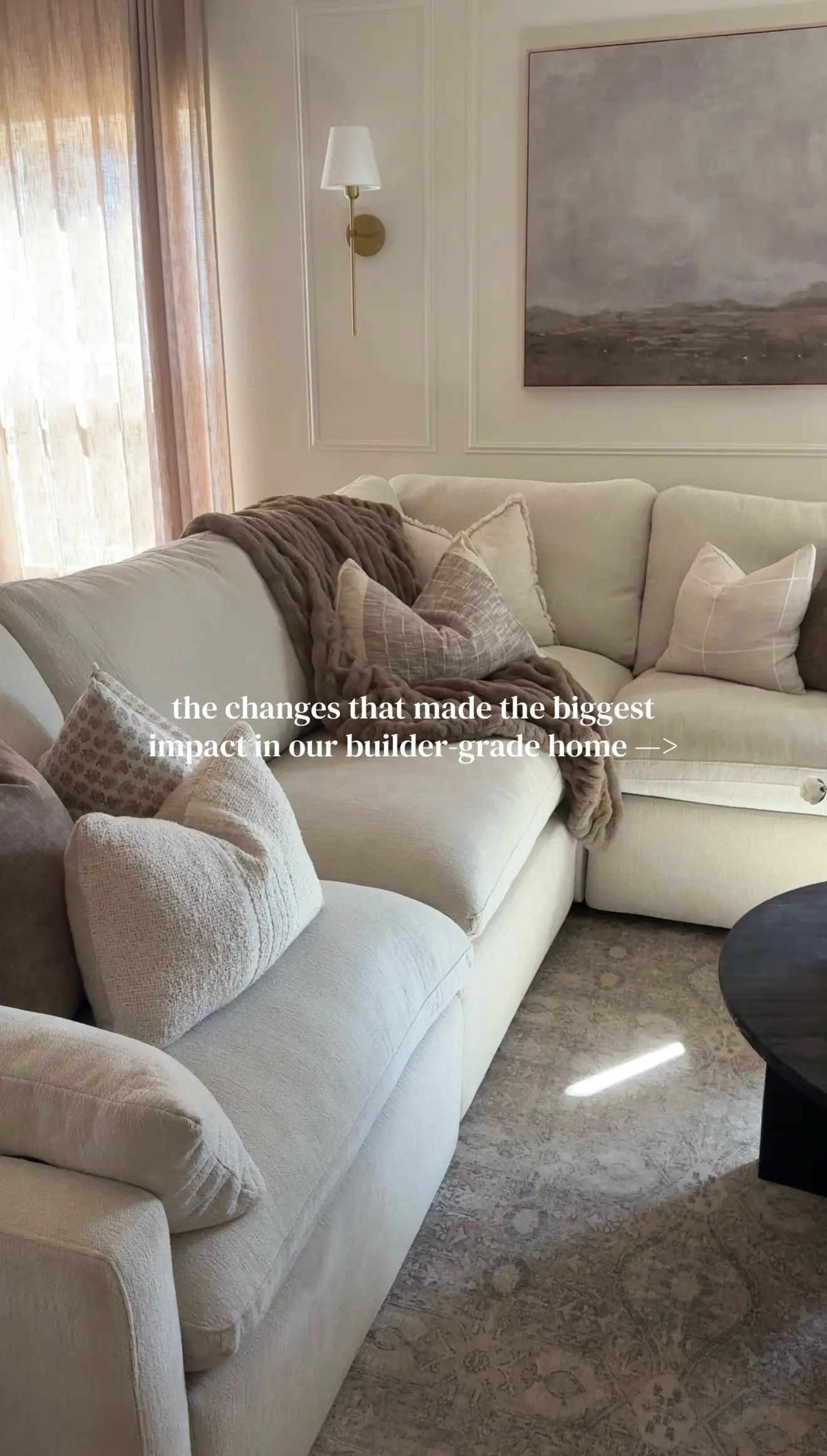 A few of the changes that made the biggest visual difference in our home. It’s a