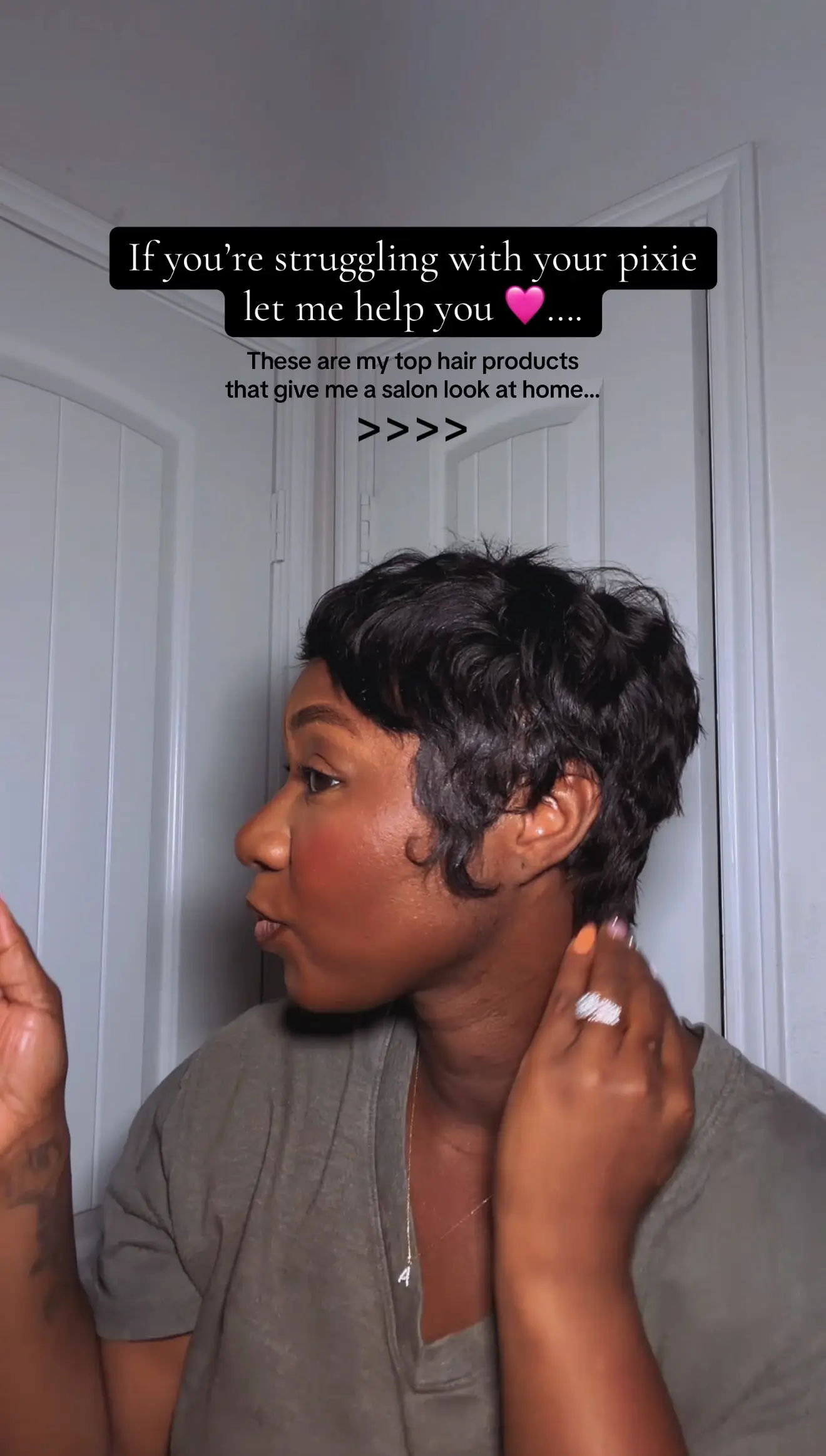 One thing I try to do is use quality products on my hair … you may not always be