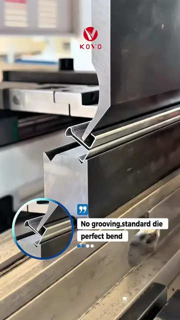 Sharing a bending process: galvanized sheet without grooving - standard sharp pu