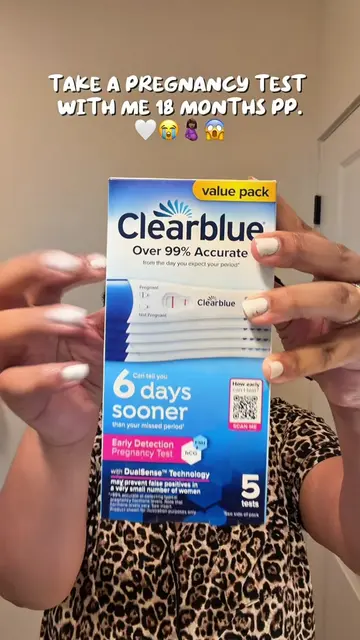 😭😭😭yall think baby 3 is on the way?🤰🏾🤍 @Clearblue  #pregnancytest #pregnan